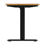 Oikiture Standing Desk Adjustable Motorised 140cm Black&Oak