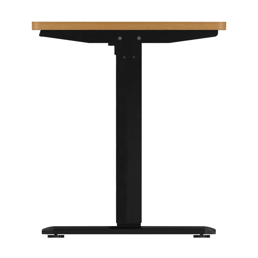 Oikiture Standing Desk Adjustable Motorised 140cm Black&Oak