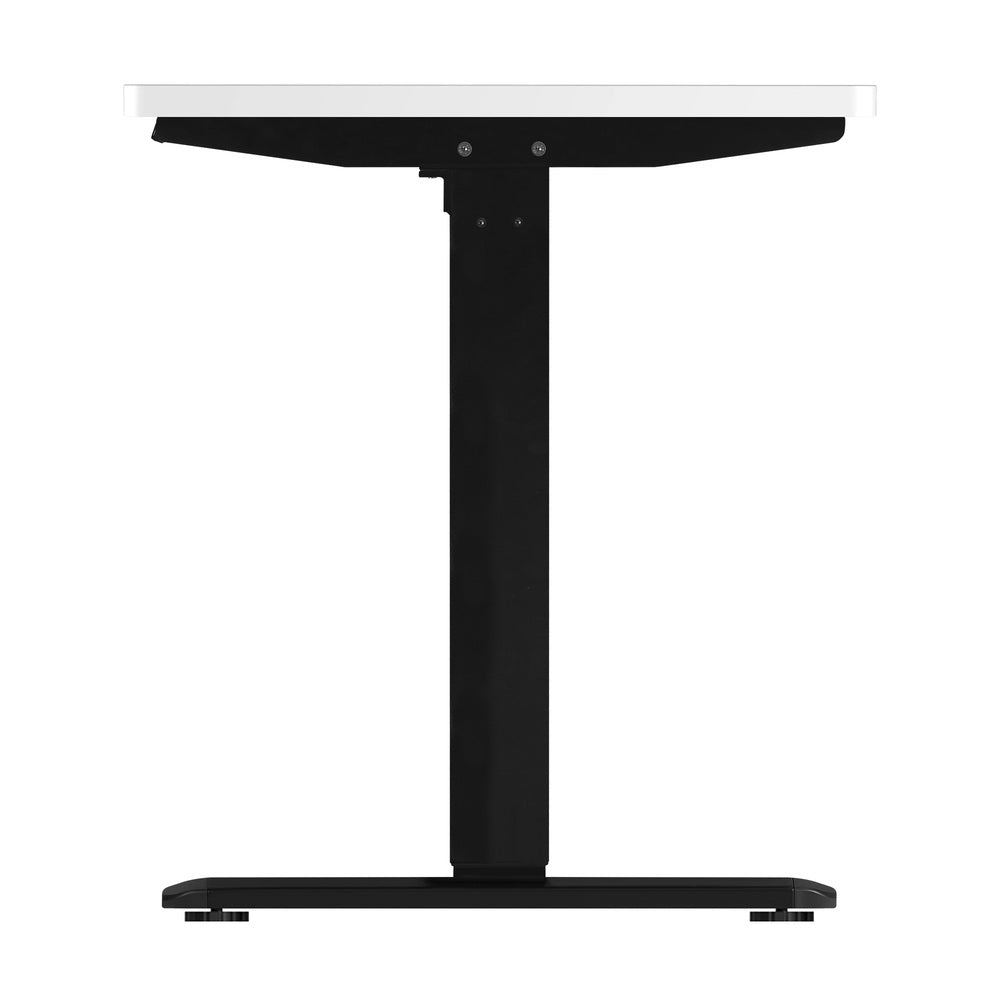Oikiture Standing Desk Adjustable Motorised 140cm Black&White