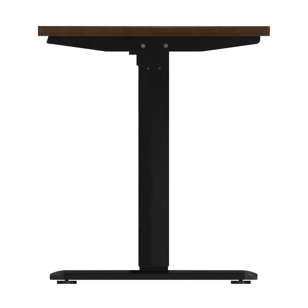 Oikiture Standing Desk Adjustable Motorised 140cm Black&Walnut