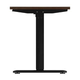 Oikiture Standing Desk Adjustable Motorised 140cm Black&Walnut