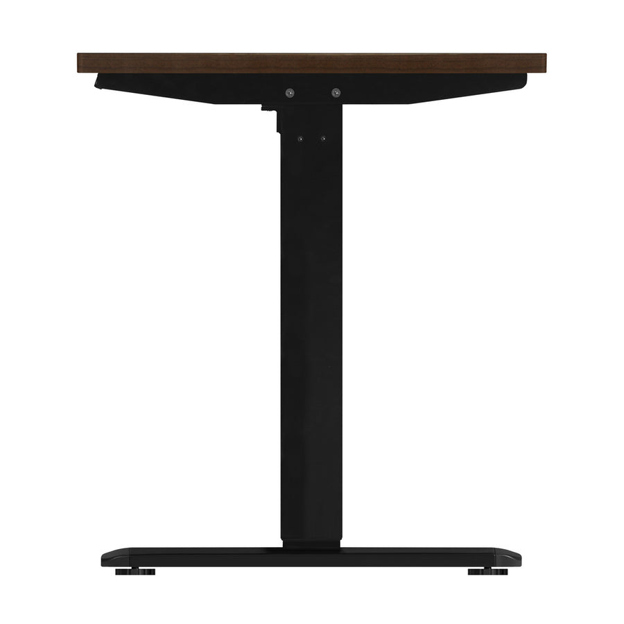 Oikiture Standing Desk Adjustable Motorised 140cm Black&Walnut, image 6