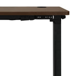 Oikiture Standing Desk Adjustable Motorised 140cm Black&Walnut, image 3