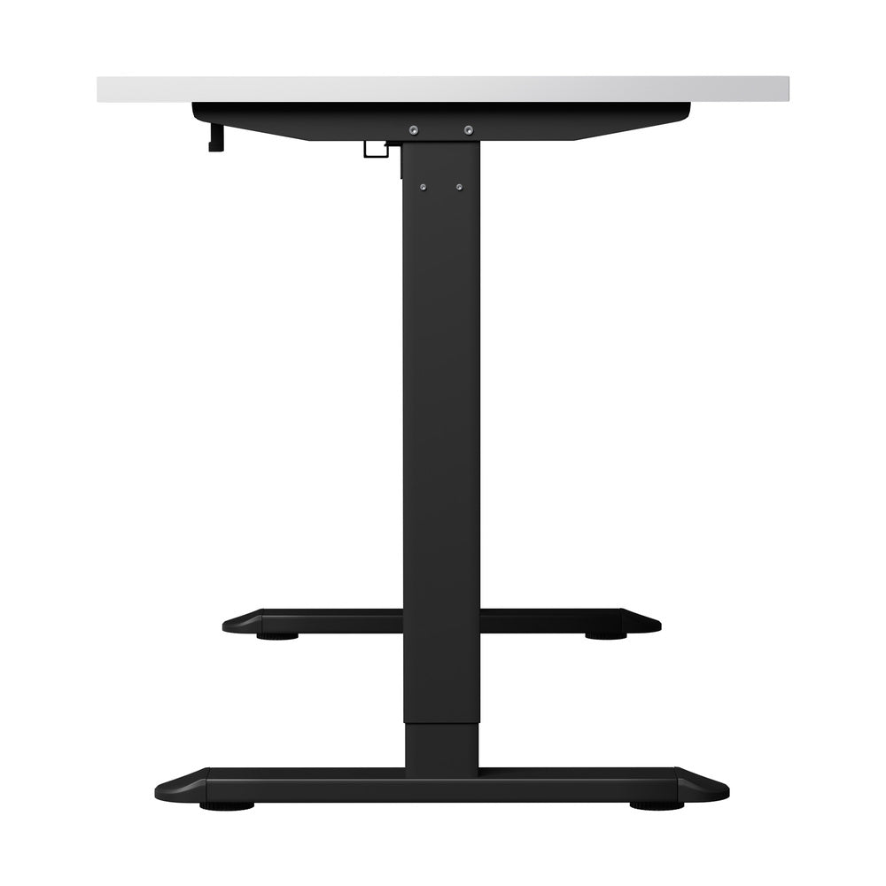 Oikiture Standing Desk Wireless Charging Single Motor 140CM Black&White