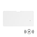 Oikiture Standing Desk Wireless Charging Single Motor 140CM Black&White - Rear View