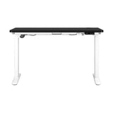 Oikiture Standing Desk Adjustable Motorised 120cm White&Black