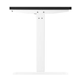 Oikiture Standing Desk Adjustable Motorised 120cm White&Black - Rear View