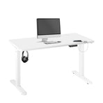 Oikiture Standing Desk Adjustable Motorised 120cm White
