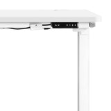 Oikiture Standing Desk Adjustable Motorised 120cm White - Close-Up Angle