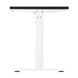 Oikiture Standing Desk Adjustable Motorised 140cm White&Black - Front View