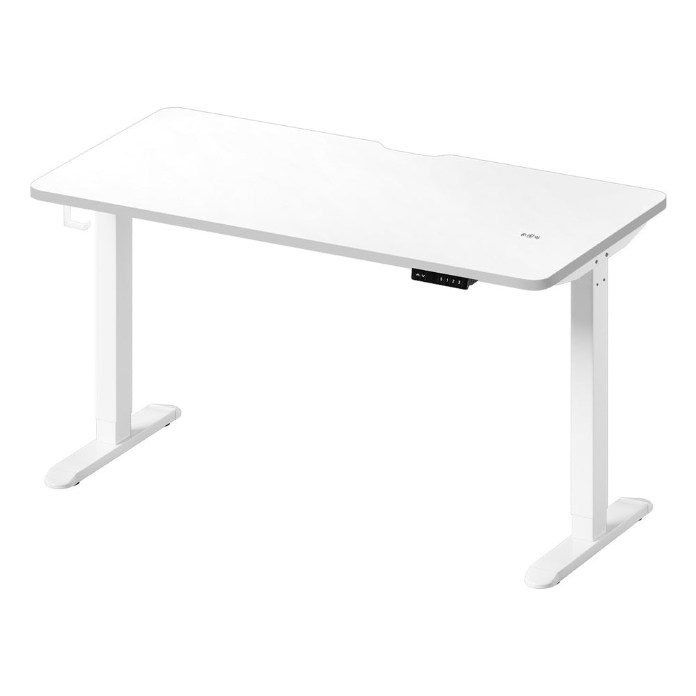 Oikiture Standing Desk Wireless Charging Single Motor 140CM White