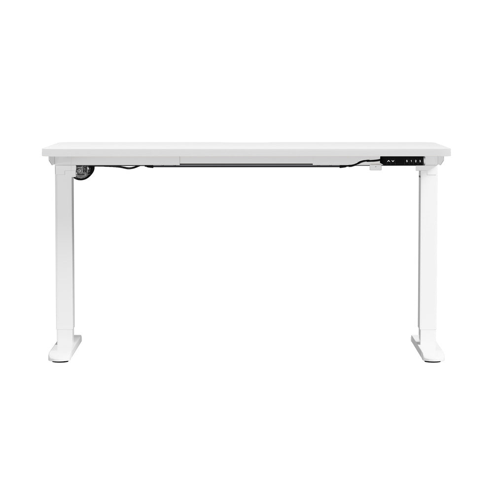 Oikiture Standing Desk Wireless Charging Single Motor 140CM White