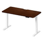 Oikiture Standing Desk Wireless Charging 140cm White & Walnut