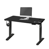Oikiture Standing Desk Dual Motor Adjustable 120cm Black - 45-Degree Angle