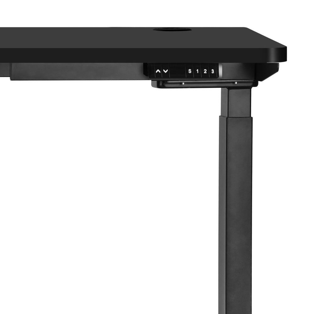 Oikiture Standing Desk Dual Motor Adjustable 120cm Black