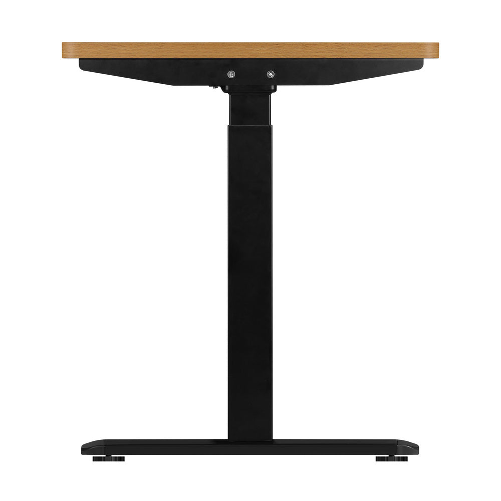 Oikiture Standing Desk Dual Motor Adjustable 150cm Black&Oak