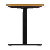 Oikiture Standing Desk Dual Motor Adjustable 150cm Black&Oak - Close-Up Angle
