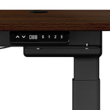 Oikiture 150cm Electric Standing Desk with Drawer Adjustable Black & Walnut - Extra Image
