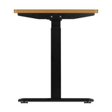 Oikiture Sit-Stand Desk Height Adjustable Desk Black&Oak