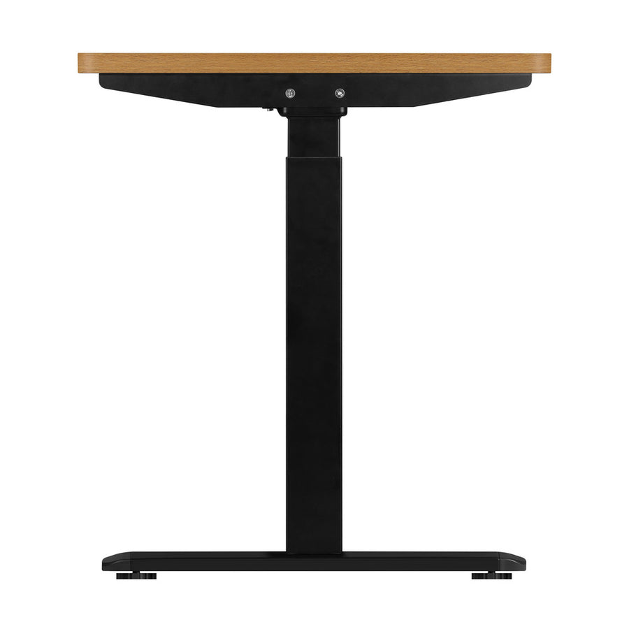 Oikiture Sit-Stand Desk Height Adjustable Desk Black&Oak, image 5