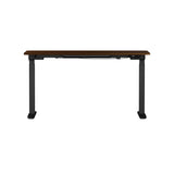 Oikiture 160cm Electric Standing Desk with Drawer Adjustable Black Walnut - Side View