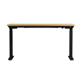 Oikiture Standing Desk Wireless Charging Dual Motor 140CM Black&Oak