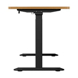 Oikiture Standing Desk Wireless Charging Dual Motor 140CM Black&Oak