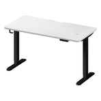Oikiture Standing Desk Dual Motor 140cm Black & White