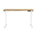 Oikiture Standing Desk Dual Motor Adjustable 120cm White&Oak