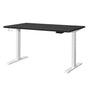 Oikiture Standing Desk Dual Motor Adjustable 140cm Walnut&Black