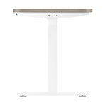 Oikiture 140cm Electric Standing Desk Dual Motor White&Grey-Oak, image 5