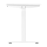 Oikiture Standing Desk Dual Motor Adjustable 140cm White - Top-Down View