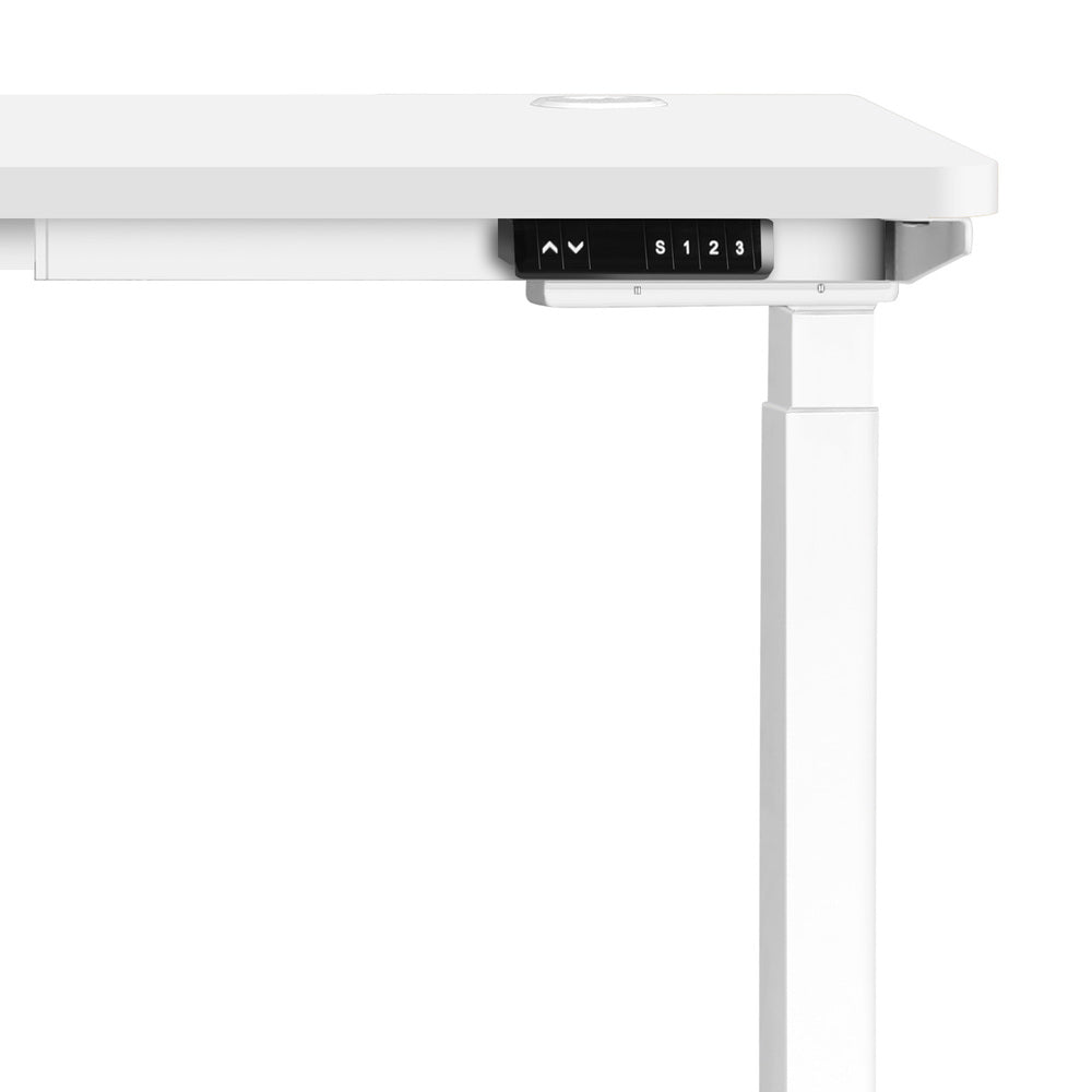 Oikiture Standing Desk Dual Motor Adjustable 140cm White