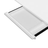 Oikiture 140cm Electric Standing Desk with Drawer Adjustable White - Extra Image