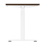 Oikiture Standing Desk Dual Motor Adjustable 150cm White&Walnut - 45-Degree Angle