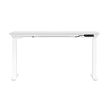 Oikiture Standing Desk Wireless Charging Dual Motor 140CM White - Close-Up Angle