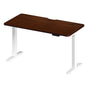Oikiture Standing Desk Charging Dual Motor 140cm White & Walnut