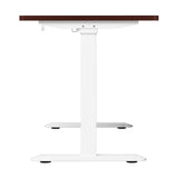 Oikiture Standing Desk Wireless Charging Dual Motor 140CM White&Walnut