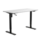 Oikiture Electric Standing Desk Single Motor Black&White 120cm