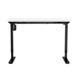 Oikiture Electric Standing Desk Single Motor Black&White 120cm