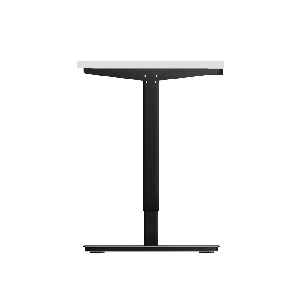 Oikiture Electric Standing Desk Single Motor Black&White 120cm