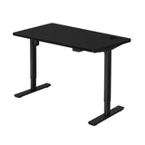 Oikiture Electric Standing Desk Single Motor 140cm Black - Top-Down View
