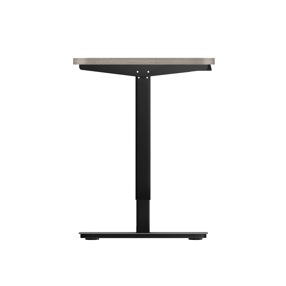 Oikiture 140CM Electric Standing Desk Adjustable Black&Grey-Oak