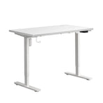 Oikiture Electric Standing Desk Single Motor White 120cm