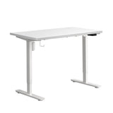 Oikiture Electric Standing Desk Single Motor White 120cm