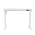 Oikiture Electric Standing Desk Single Motor White 120cm