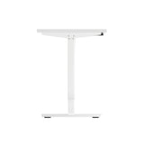 Oikiture Electric Standing Desk Single Motor White 120cm