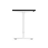 Oikiture Electric Standing Desk Single Motor White&Black 140cm