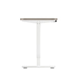 Oikiture 140CM Electric Standing Desk Adjustable White&Grey-Oak