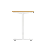 Oikiture Electric Standing Desk Single Motor White&Oak 140CM - Extra Image